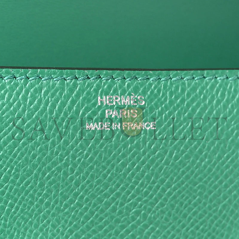 HERMES MASTER CONSTANCE ELAN EPSOM VERT VERTIGO PALLADIUM HARDWARE H085425CKU4 (26*16*6cm)